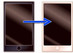 機種変更で新旧スマホの切替