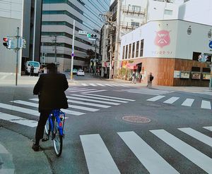 ウインクあいち前の横断歩道