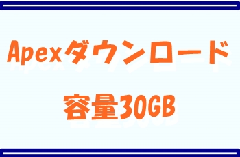 switch版Apexのデータ容量は30GB