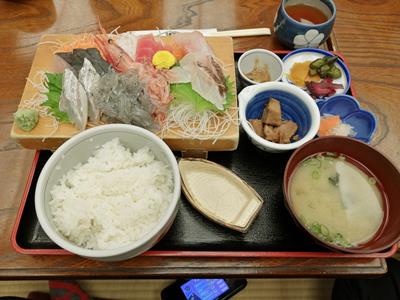 さかなや千本一刺身盛り合わせ定食メニュー