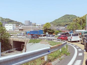 下関IC付近渋滞