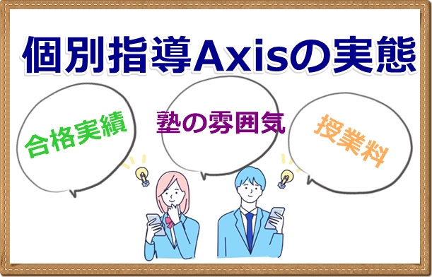 個別指導Axisの実態。月謝や雰囲気講師の質や実績など