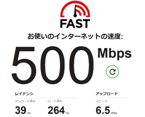TryWiMAXスピードテスト結果