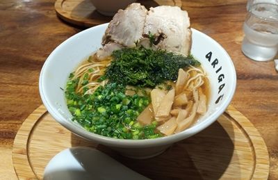 麵屋ARIGAメニューあっさり醤油ラーメン